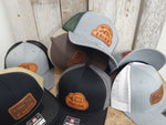 Richardson Hats. Several Colors and styles of leather patches. 