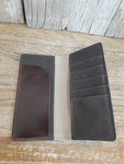 #59 Leather Wallet Tall Bifold -ROYAL BROWN