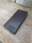 #59 Leather Wallet Tall Bifold -ROYAL BROWN