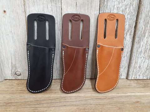 Leather Sheath for Knipex Cobra Pliers 6" - 150 Tan Black Brown. Handmade in USA. Full Grain Leather. Case only, pliers not included.